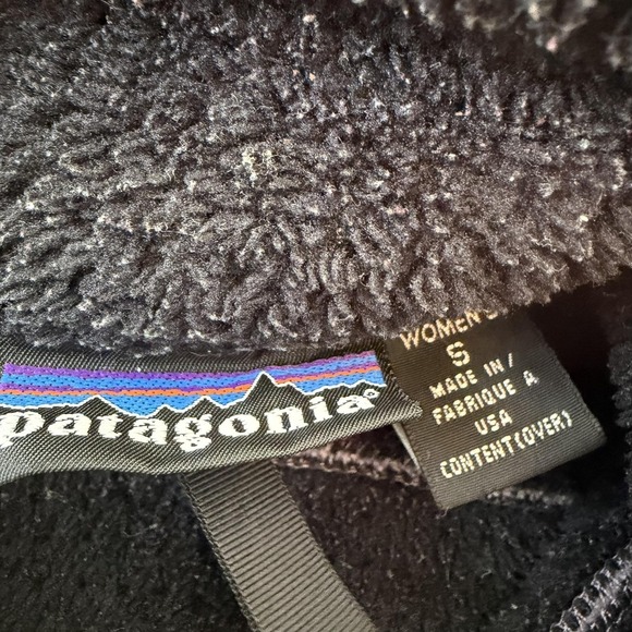 Patagonia Jacket Womens Small Gray Fleece Full Zip Made USA Outdoor Regulator - Picture 4 of 9